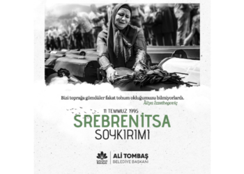 Başkan Tombaş, Srebrenitsa Soykırımı Paylaşımı