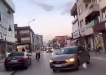 Kiraladığı araçla drift attı: 58 bin TL ceza yedi