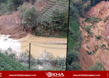 Rize’de heyelan! 3 ev toprak altında kaldı
