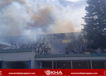 Bolu’da kereste fabrikasında yangın