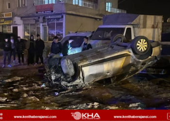 Otomobil takla attı!