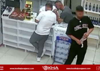 İçeceği eşofmanına sakladı!