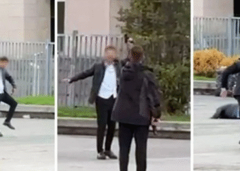 Adliyenin önünde kafasına silah dayadı,