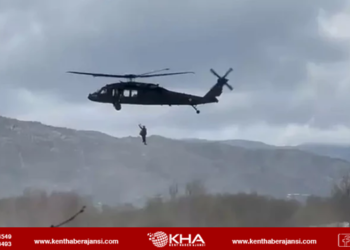 1 Hafta Damda Mahsur Kalan Vatandaş Helikopterle Tahliye Edildi