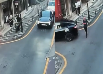 Bartın’da Polisten Kaçan Motosikletli Kaldırımdaki Vali Yardımcısına Çarptı! O Anlar Kamerada