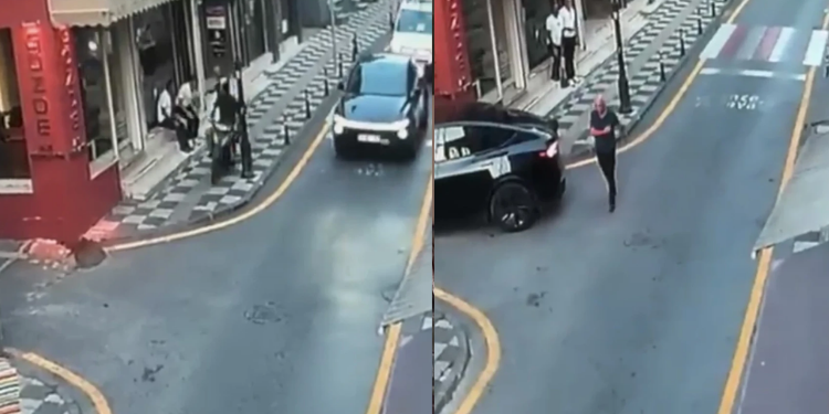 Bartın’da Polisten Kaçan Motosikletli Kaldırımdaki Vali Yardımcısına Çarptı! O Anlar Kamerada