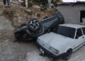 “Kaza yokuşu”nda 3 ayda 2 araç evin bahçesine uçtu