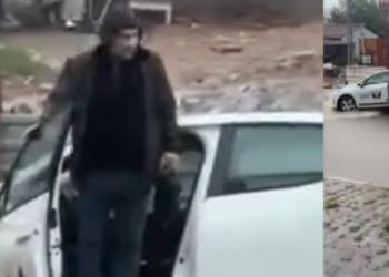 Sultanbeyli’de Sağanak Sonrası Yol Çöktü: Sürücü ve Yolcudan Film Sahnelerini Aratmayan Araç Kurtarma Operasyonu!